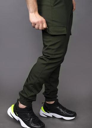 Чоловічі тактичні штани softshell теплі військові штани на флі...2 фото