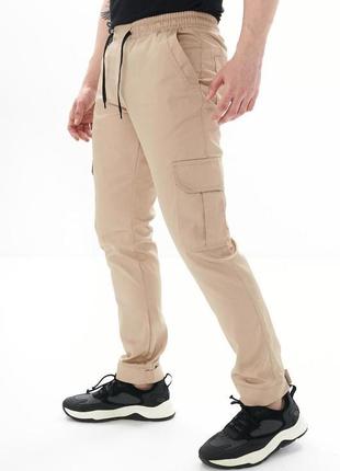 Чоловічі штани карго intruder baza коттонові штани карго з киш...2 фото
