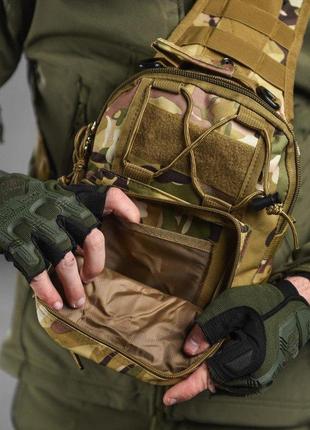 Тактична сумка на пояс мультикам поясна сумка нагрудна армійська5 фото