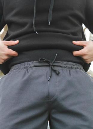 Чоловічі штани карго intruder штани карго з кишенями на манжет...3 фото
