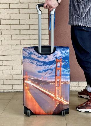 Чохол для валізи дайвінг із принтом міст золоті ворота сша2 фото