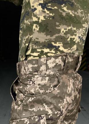 Чоловічі тактичні штани піксель softshell теплі військові брюк...7 фото
