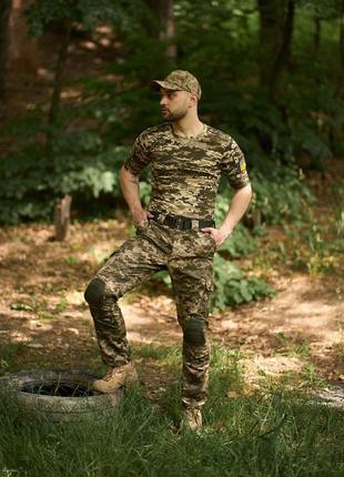Чоловічий тактичний костюм літній військовий, комплект футболк...4 фото