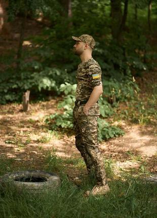 Чоловічий тактичний костюм літній військовий, комплект футболк...5 фото
