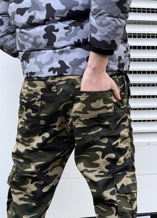 Чоловічі тактичні штани зсу військові штани black steel з кише...7 фото