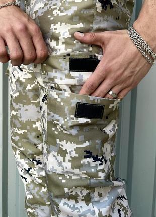Чоловічі тактичні штани зсу, літні військові штани карго з киш...2 фото