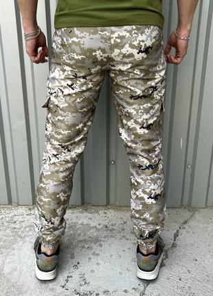 Чоловічі тактичні штани зсу, літні військові штани карго з киш...3 фото