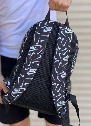 Чоловічий стильний рюкзак спортивний з принтом оксфорд чорний4 фото