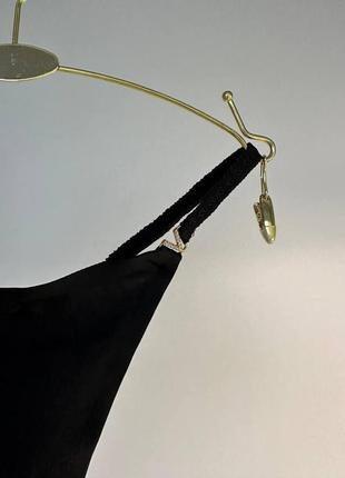 Жіночі труси стрінги безшовні набір трусиків бавовна чорні + м...8 фото