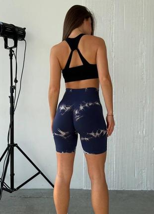 Жіночі шорти для фітнесу пуш ап з високою талією спортивні фіо...3 фото