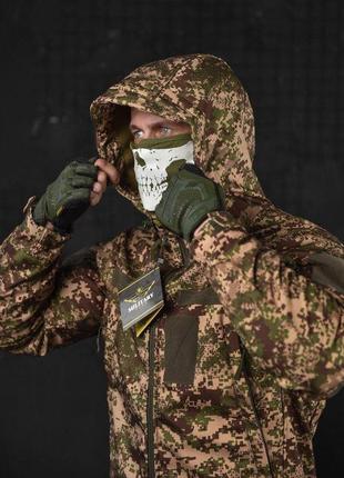 Тактична куртка весняна софтшелл армійська з капюшоном мультикам9 фото