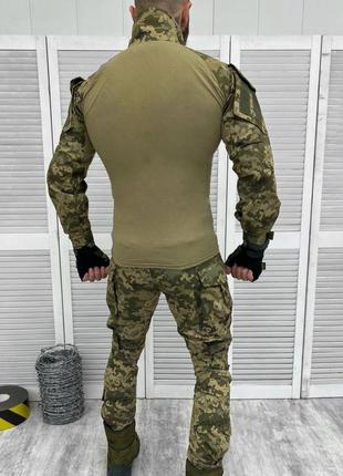 Військова форма зсу тактичний костюм сорочка убакс з налокітни...2 фото