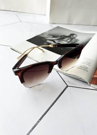 Модні жіночі окуляри поляризаційні від сонця коричнові4 фото