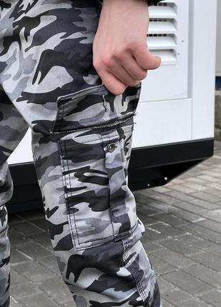 Чоловічі тактичні штани зсу військові штани black steel з кише...4 фото
