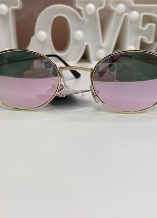 Модні жіночі брендові сонцезахисні окуляри в металевій оправі ...5 фото