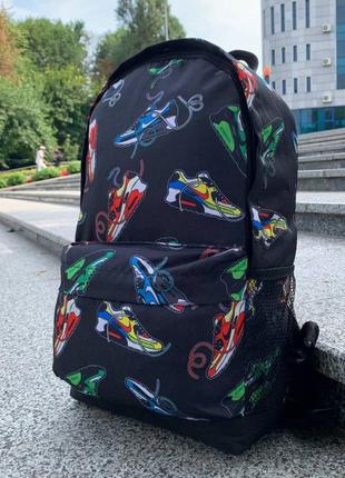 Міський молодіжний стильний тканинний рюкзак з малюнком з модн...