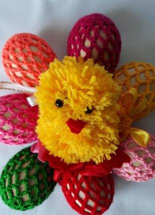 Пасхальный декор пасхальное украшение для яиц вязаные сеточки на пасхальные яйца...