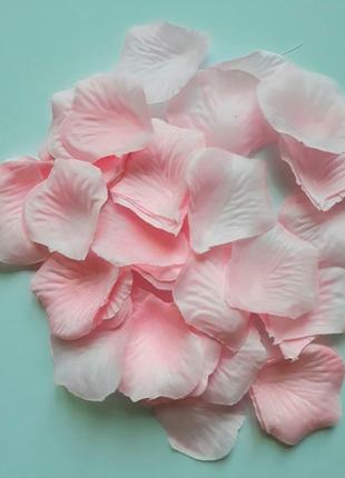 Лепестки роз искусственные розовые для творчества канзаши ободков топиарий1 фото
