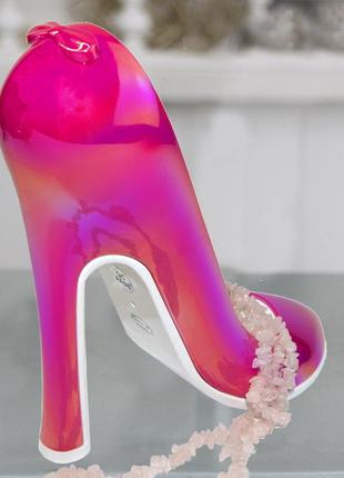 Декор для интерьера туфелька розовый перламутр1 фото