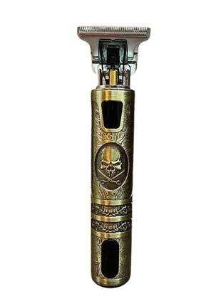 Професійний металевий триммер з led-дисплеєм vintage t9