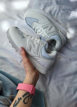 Кросівки жіночі new balance 574 white (рр 36-41)