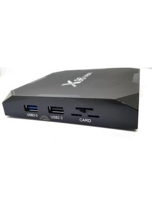 2020р! box приставка android x96 max 4/64 smart tv box s905x2 смарт тв4 фото