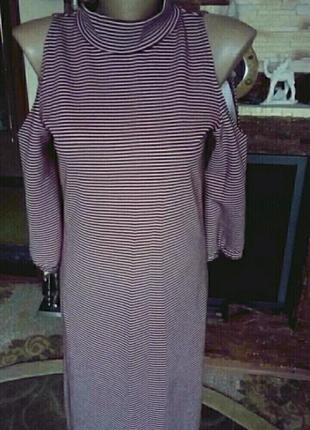 Платье вязаное миди макси.6 фото