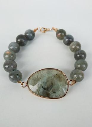 Браслет из натурального камня лабрадор
