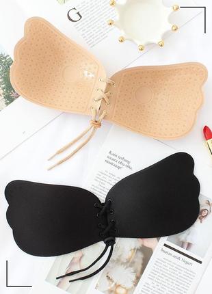 Силиконовый бюстгальтер невидимка fly bra invisible бежевый. невидимый бюстгальтер invisible bra невидимка10 фото