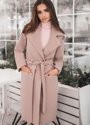 Бежеве жіноче пальто спрін. найкраща модель сезон 2019