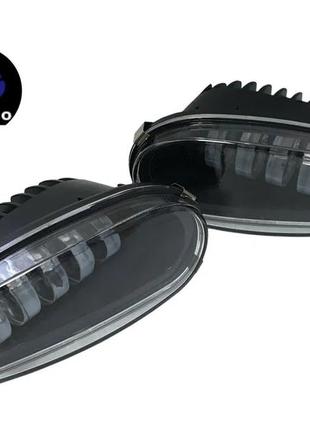 Туманки птф ланос сенс sens lanos led лед 50вт 40w металический корпус