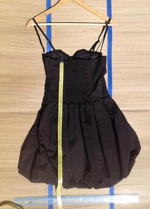 Міні сукня-бюстьє коктейльне чорне by bessini7 фото