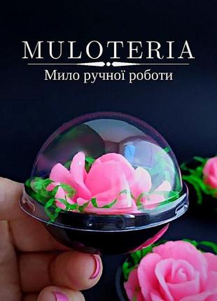 Мило ручної роботи міні-троянда в куполі8 фото