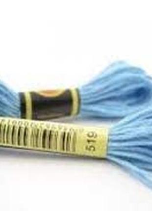 Нитка для вишивки муліне сxс 519 блакитний