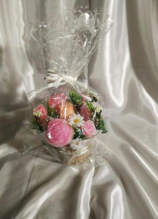 Мильна букет з троянд1 фото