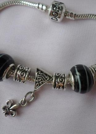Браслет пандора з намистинами шармами в комплекті