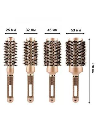 Набір професійних термобрашів для волосся nano technology cera...2 фото