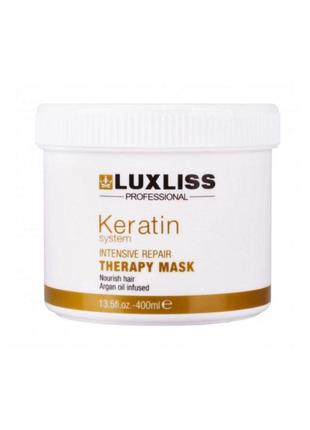 Maска для домашнього догляду за волоссям luxliss keratin repai...