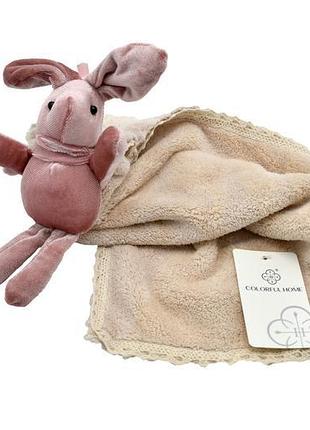 Рушник кухонне петелька іграшка "зайчик" (бежева)
