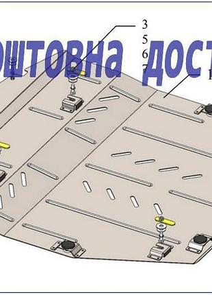 Защита двигателя renault koleos (2017-)(защита двигателярено колеос) кольчуга