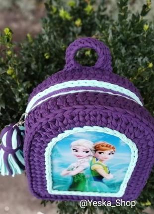 Рюкзачок для девочки с аннай и эльзой холодное сердце4 фото