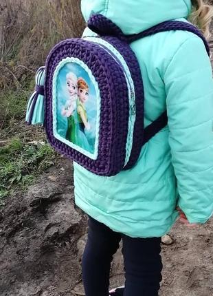 Рюкзак для девочки с анной и эльзой4 фото