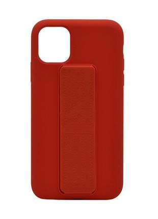 Чохол silicone case hand holder для apple iphone 11 (6.1") (че...