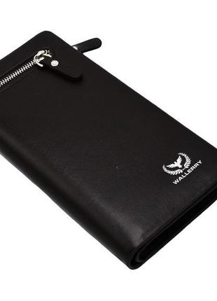 Чоловічий гаманець wallerry italia (чорний)1 фото