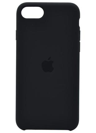Чохол silicone case (aaa) для apple iphone se (2020) (чорний)