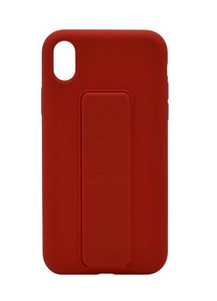 Чохол silicone case hand holder для apple iphone xr (6.1") (че...