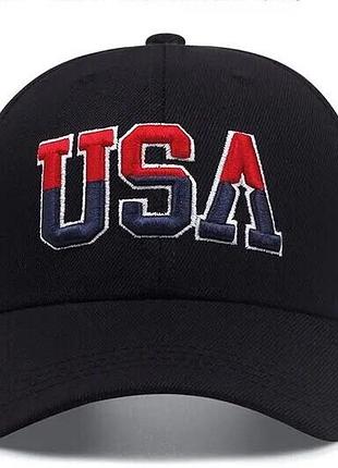 Кепка бейсболка usa (сша, america, америка, прапор) з вигнутим козирком 2, унісекс wuke one size