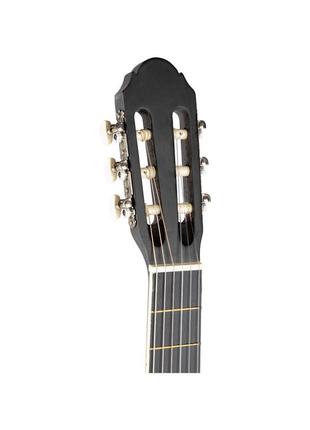 Б/у классическая гитара с чехлом черная sheffield5 фото