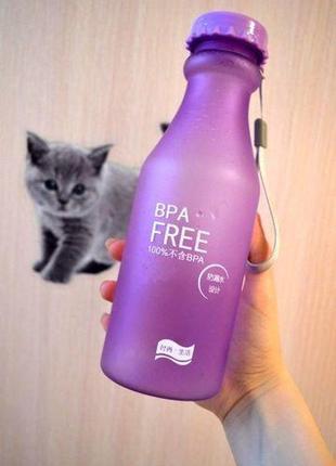 Пляшка для спорту матова bpa free 550 мл як my bottle +спортивна4 фото