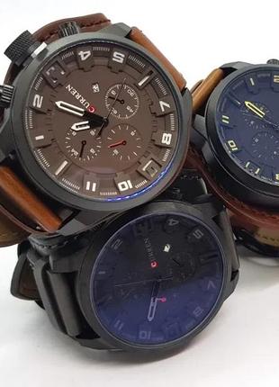 Наручные часы curren 8225 мужские кварцевые водонепроницаемые 3 цвета2 фото